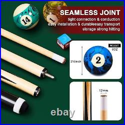 71Pcs Pools Table Accessories Billiard Pool Balls with Triangle Ball Stand Cue C