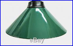 72 Black Metal Ball Design Pool Table Light Billiard lamp W Green Metal Shades