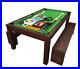 7Ft-Pool-Table-Billiard-Green-became-a-dinner-table-with-benches-m-Rich-Green-01-gw