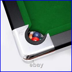 7ft Billiard Game Pool Table Portable Foldable Ball Cue Chalk Brush Home Family