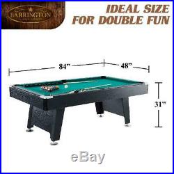 7ft Pool Table Arcade Billiards with Cue Sticks Balls Bonus Dartboard Game Set
