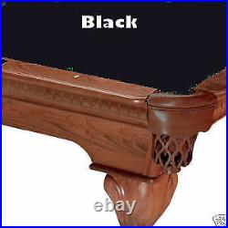 8' Black ProLine Classic TEFLON Billiard Pool Table Cloth Felt SHIPS FAST