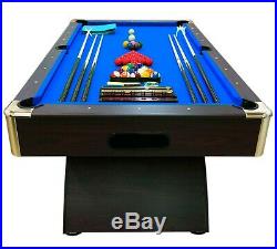 8' Feet Billiard Pool Table Snooker Full Accessories Game BELLAGIO Blue 8FT