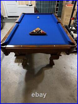 8 Foot Legacy Billiards Pool Table Royal Blue Simonis Tournament Fabric