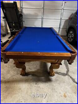 8 Foot Legacy Billiards Pool Table Royal Blue Simonis Tournament Fabric