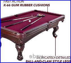 8-Ft Pool Table Billiards Game Table Full Set with Included Accesories