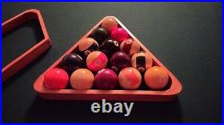 8' Imitation Slate Pool Table by Harvard with Balls And Racks