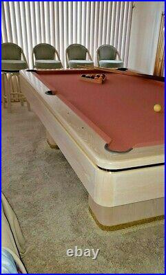 8' Pro Modern Furniture Pool Table, Florida Contemporary Pool Table