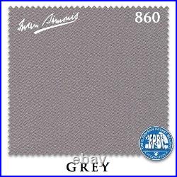 8' Simonis 860 Pool Table Cloth Grey AUTHORIZED DEALER