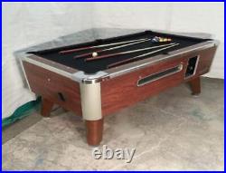 8' VALLEY COMMERCIAL COIN-OP POOL TABLE MODEL ZD4 (Black Felt)