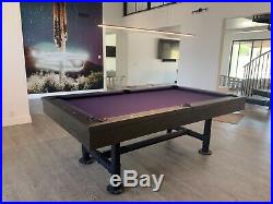 8ft. Custom Pool Table rustic style wood and Metal brand new free shipping