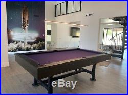 8ft. Custom Pool Table rustic style wood and Metal brand new free shipping