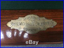 9' Brunswick Balke Antique Pool Table 1870s