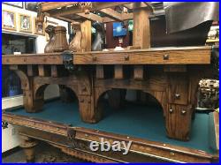 9' Mission Pool Table Antique Finish