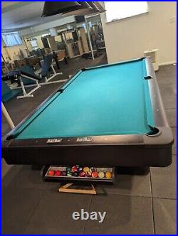 9' Olhausen Pool Table with balls, rack, cues