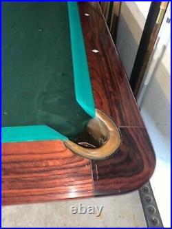 9ft Pinnacle Pool Table Drop Pockets. Andy 988 Cloth & Dynaspheres Bronze Balls