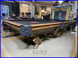A Vintage Custom Brunswick Monarch Pool Table. New Felt And New Pockets