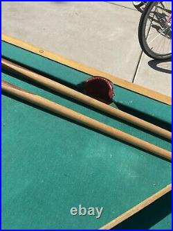 ANTIQUE/VINTAGE BURROWES JUNIOR FOLDING JUNIOR POOL TABLE With Counter No Balls