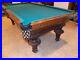 ANTIQUE-Victor-Oak-POOL-TABLE-CIRCA-1900-VINTAGE-Victorian-ORIGINAL-Billiards-01-iad