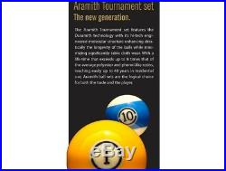 ARAMITH 57.2mm Super Pro Duramith Tournament Pool Table Billiard Game Ball Set