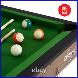 Airzone 60 Folding Pool Table with Accessories, Green Cloth