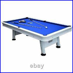 Alpine 8-ft Outdoor Pool Table with Aluminum Rails, White
