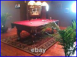American Heritage 8' Pool Table and Matching Furniture Set (Solid Wood)