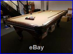 American Heritage (Peregrine Edition) 8 foot pool table withleather webbed pockets