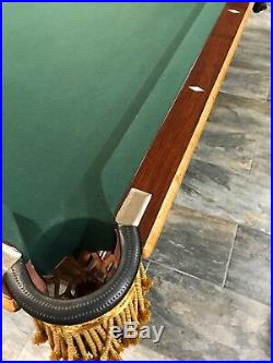 Antique 1870 Brunswick Billiards / Pool Table