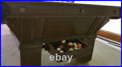 Antique 8' billiards / Pool Table Early 1900s