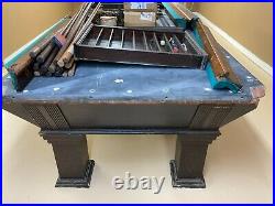Antique 9' Pool Table