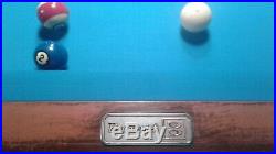 Antique 9ft Brunswick Gold Crown1 Pool Table with Accessories and Delivery/Setup