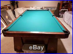 Antique Brunswick Balke Collender Co. Medalist Pool Table 9 Foot Table