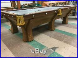 Antique Brunswick Billiards 9' Pool Table ROCHESTER