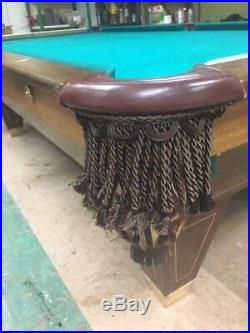 Antique Brunswick Billiards 9' Pool Table YMCA Special