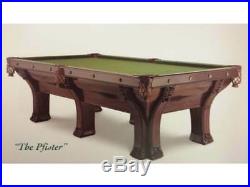 Antique Brunswick Billiards Pool Table 9' Pfister
