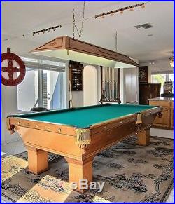 Antique Brunswick Pool Table Room 1906 Wellington Table