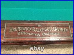 Antique Brunswick Rochester billiards pool table