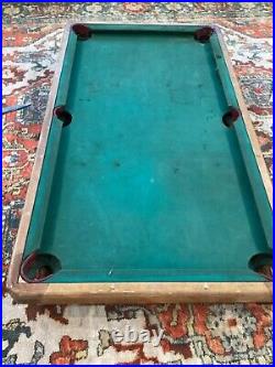 Antique Burrows Junior Folding Pool Table