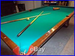 Antique POOL TABLE Brunswick 9 ft long Great Condition