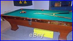 Antique POOL TABLE Brunswick 9 ft long Great Condition