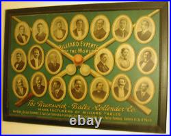 Antique Pool/Billiard/Table/Brunswick Billiard Experts of World Original Poster