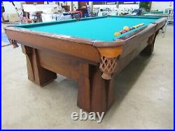 Antique Pool Table Brunswick Balke-Collender Co. Cushion Circa Late 1800 Monarch