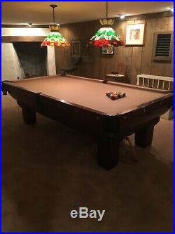Antique Pool Table Monarch the Brunswick Balke Collender Co. Cushions