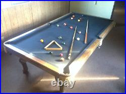 Antique classic vintage Murrey pool table 3 piece Italian Slate billiard 9ftx5ft