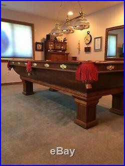 Antique pool table, Early 1900's Brunswick-Balke-Collender Co. Excellent cond