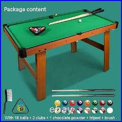 BBnote 48 Green Mini Pool Table, Billiard Tables Includes 21 Billiards Equipment