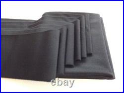 BLACK Wool Strachan Nap 777 B & C cloth set to fit 7ft / 7x4 English Pool Tables