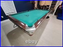 BRUNSWICK GOLD CROWN V 9' PROFESSIONAL USED POOL TABLE (good Condition)