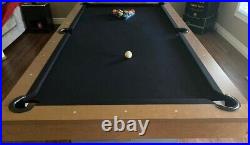 Barrington 8' Urban Black Pool Table Excellent Condition Local Pickup